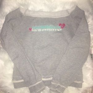 UO New York Soul Distressed Sweatshirt